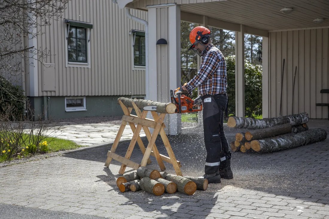 Matériel Husqvarna en utilisation