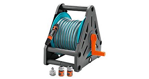 Dévidoir portable équipé 15 m, 13 mm, avec kit de raccords